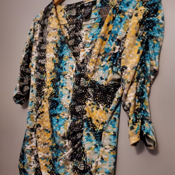 STYLE & CO. PETITE Animal Print Shirt - Size S - Picture 6 of 7